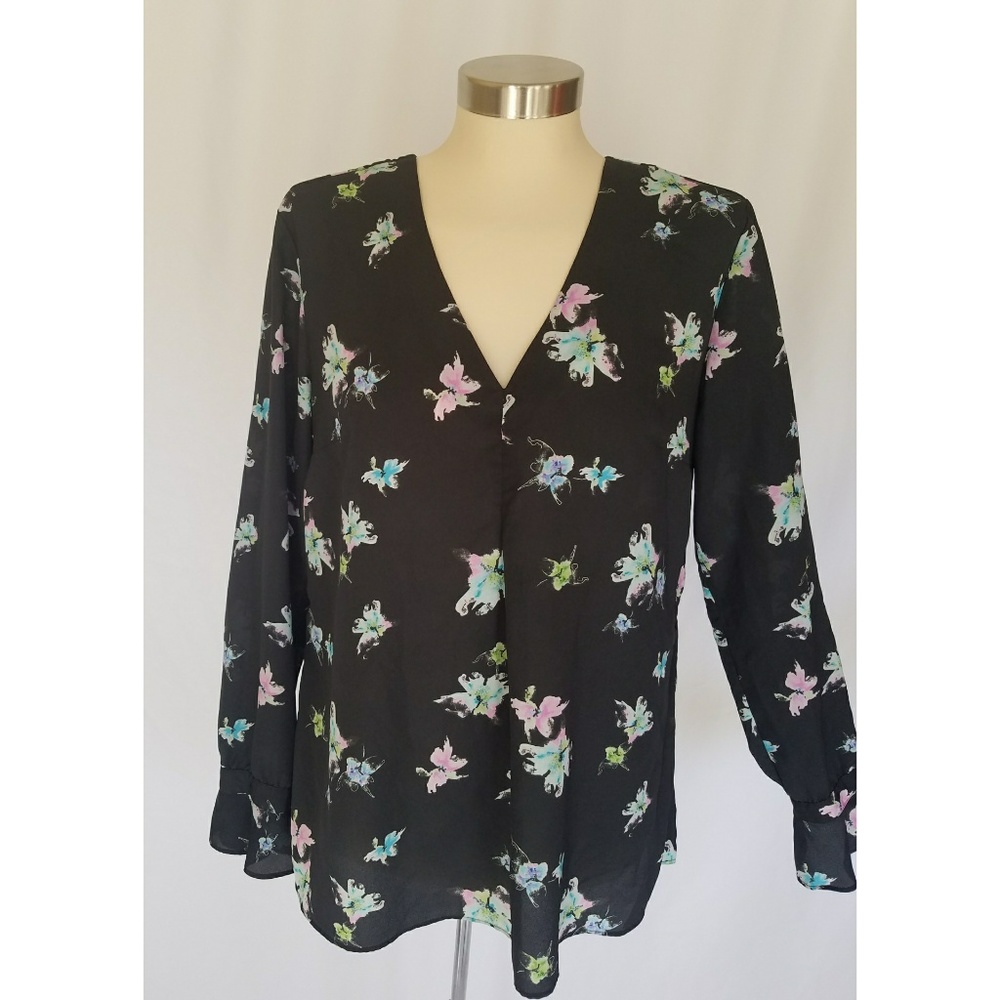 Banana Republic Black Decorative Blouse